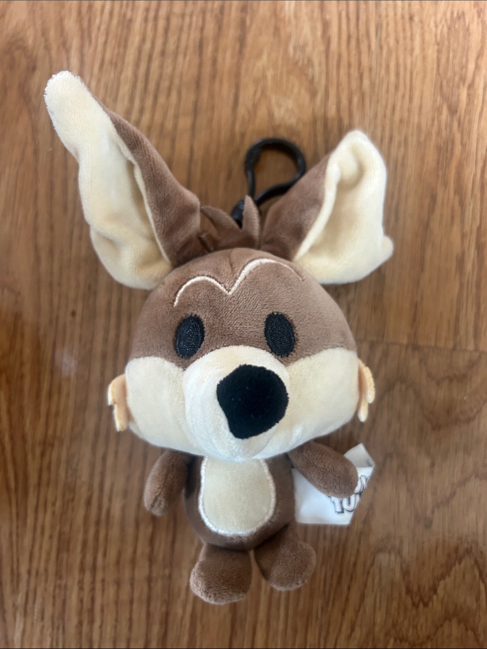Brown & Cream Plush Deer Keychain